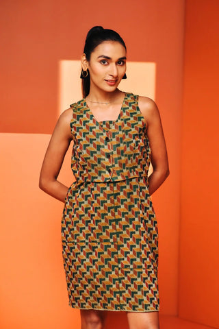 Green Tidal Grace Dress & Jacket Set