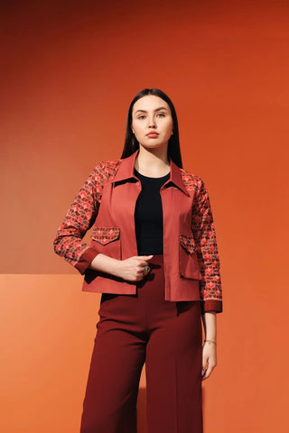 Rust Woven Jacket