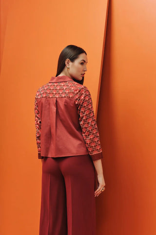 Rust Woven Jacket