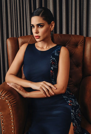 Regal Navy Dress